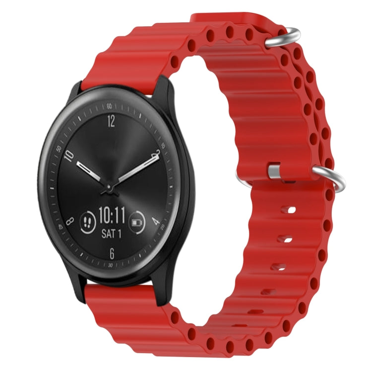 Cinturino per orologio in silicone tinta unita stile oceano da 20 mm, For Garmin Vivomove Sport, For Garmin Venu 2 Plus