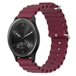 Cinturino per orologio in silicone tinta unita stile oceano da 20 mm, For Garmin Vivomove Sport, For Garmin Venu 2 Plus