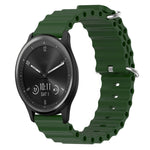 Cinturino per orologio in silicone tinta unita stile oceano da 20 mm, For Garmin Vivomove Sport, For Garmin Venu 2 Plus