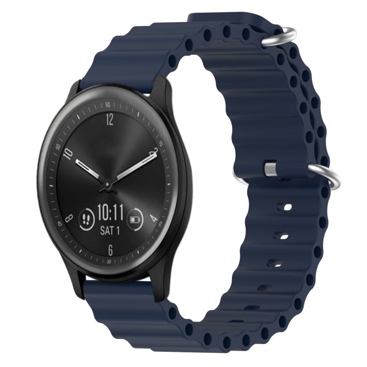 Cinturino per orologio in silicone tinta unita stile oceano da 20 mm, For Garmin Vivomove Sport, For Garmin Venu 2 Plus