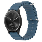 Cinturino per orologio in silicone tinta unita stile oceano da 20 mm, For Garmin Vivomove Sport, For Garmin Venu 2 Plus