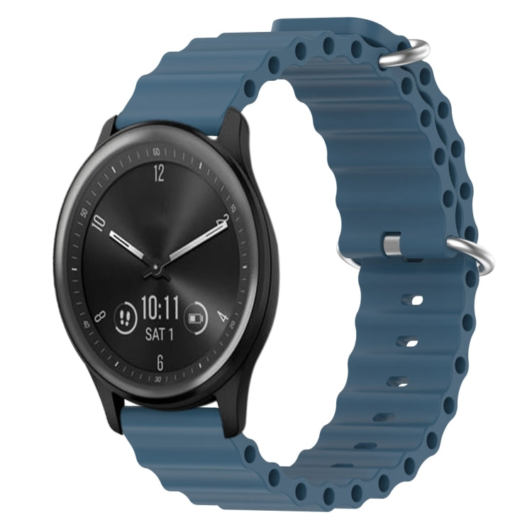 Cinturino per orologio in silicone tinta unita stile oceano da 20 mm, For Garmin Vivomove Sport, For Garmin Venu 2 Plus