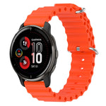 Cinturino per orologio in silicone tinta unita stile oceano da 20 mm, For Garmin Vivomove Sport, For Garmin Venu 2 Plus
