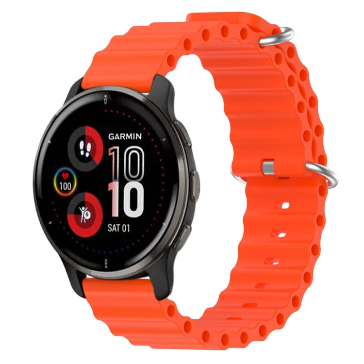 Cinturino per orologio in silicone tinta unita stile oceano da 20 mm, For Garmin Vivomove Sport, For Garmin Venu 2 Plus