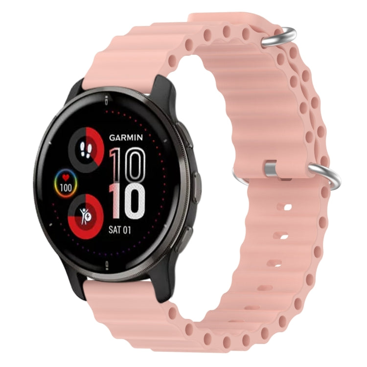 Cinturino per orologio in silicone tinta unita stile oceano da 20 mm, For Garmin Vivomove Sport, For Garmin Venu 2 Plus