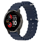Cinturino per orologio in silicone tinta unita stile oceano da 20 mm, For Garmin Vivomove Sport, For Garmin Venu 2 Plus