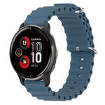 Cinturino per orologio in silicone tinta unita stile oceano da 20 mm, For Garmin Vivomove Sport, For Garmin Venu 2 Plus