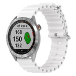 Cinturino per orologio in silicone tinta unita stile oceano da 20 mm, For Garmin Approach S40, For Garmin Forerunner 158