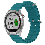 Cinturino per orologio in silicone tinta unita stile oceano da 20 mm, For Garmin Approach S40, For Garmin Forerunner 158