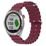 Cinturino per orologio in silicone tinta unita stile oceano da 20 mm, For Garmin Approach S40, For Garmin Forerunner 158