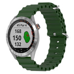 Cinturino per orologio in silicone tinta unita stile oceano da 20 mm, For Garmin Approach S40, For Garmin Forerunner 158