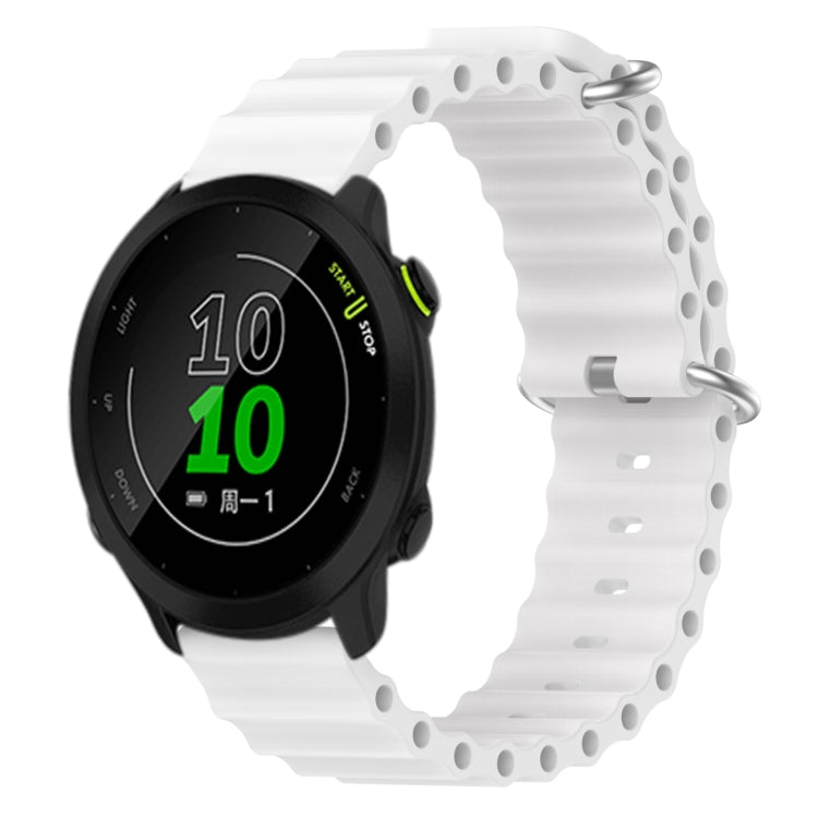 Cinturino per orologio in silicone tinta unita stile oceano da 20 mm, For Garmin Approach S40, For Garmin Forerunner 158