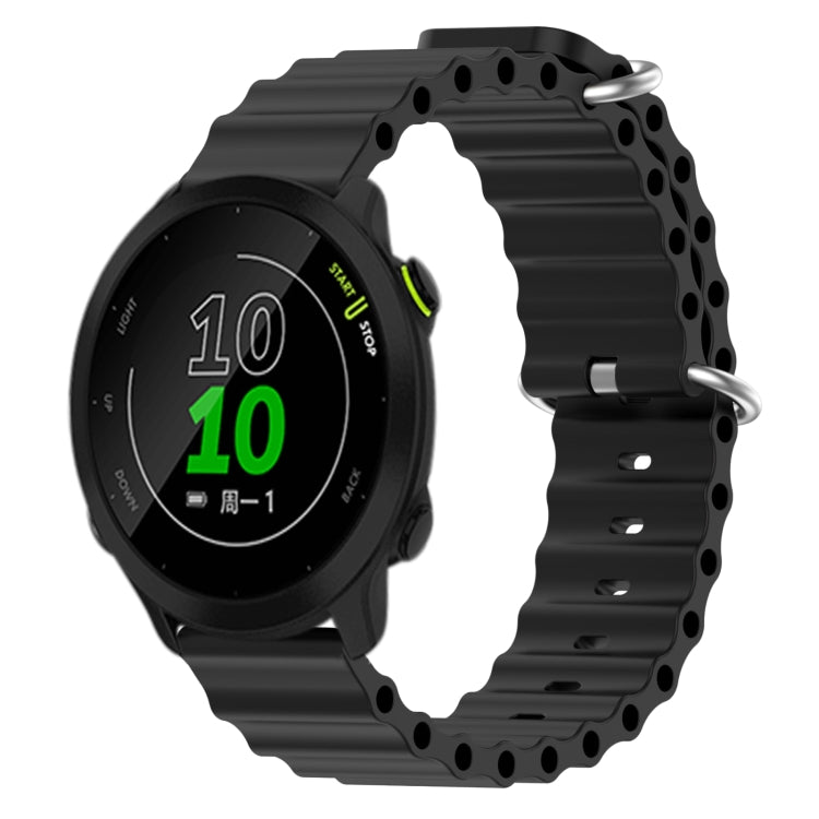 Cinturino per orologio in silicone tinta unita stile oceano da 20 mm, For Garmin Approach S40, For Garmin Forerunner 158
