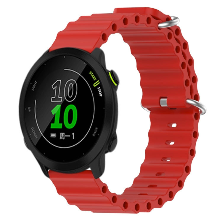 Cinturino per orologio in silicone tinta unita stile oceano da 20 mm, For Garmin Approach S40, For Garmin Forerunner 158
