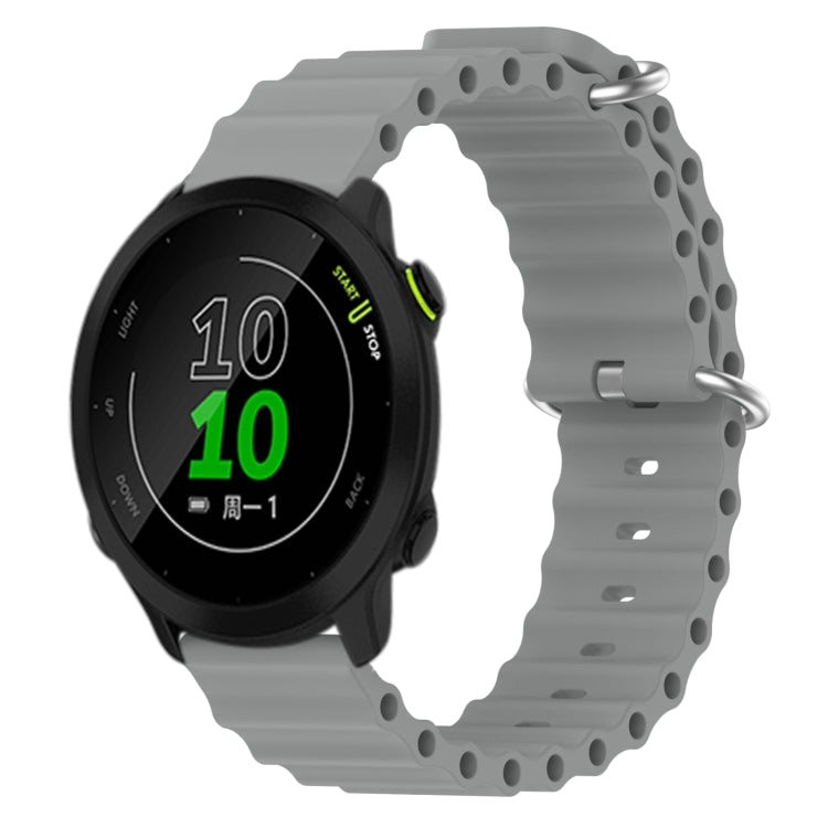 Cinturino per orologio in silicone tinta unita stile oceano da 20 mm, For Garmin Approach S40, For Garmin Forerunner 158