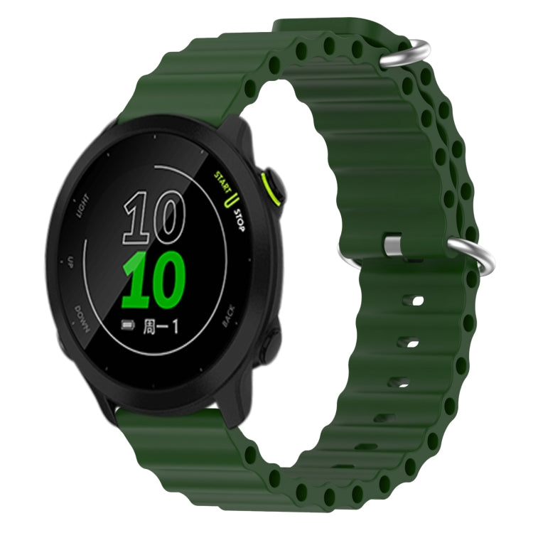 Cinturino per orologio in silicone tinta unita stile oceano da 20 mm, For Garmin Approach S40, For Garmin Forerunner 158