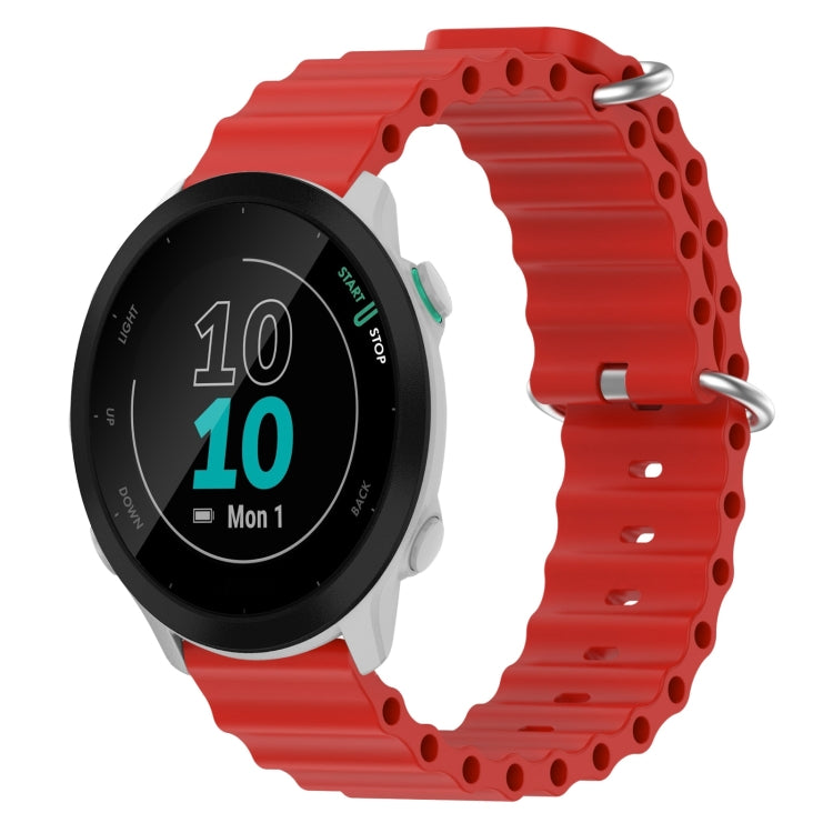 Cinturino per orologio in silicone tinta unita stile oceano da 20 mm, For Garmin Forerunner 55, For Garmin Venu