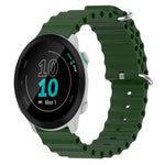 Cinturino per orologio in silicone tinta unita stile oceano da 20 mm, For Garmin Forerunner 55, For Garmin Venu