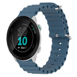 Cinturino per orologio in silicone tinta unita stile oceano da 20 mm, For Garmin Forerunner 55, For Garmin Venu