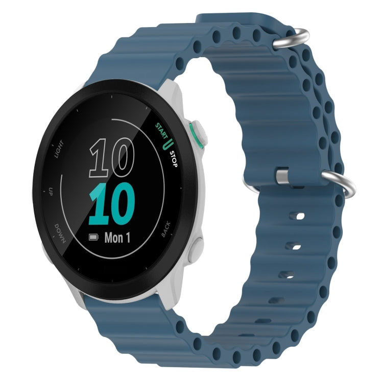 Cinturino per orologio in silicone tinta unita stile oceano da 20 mm, For Garmin Forerunner 55, For Garmin Venu