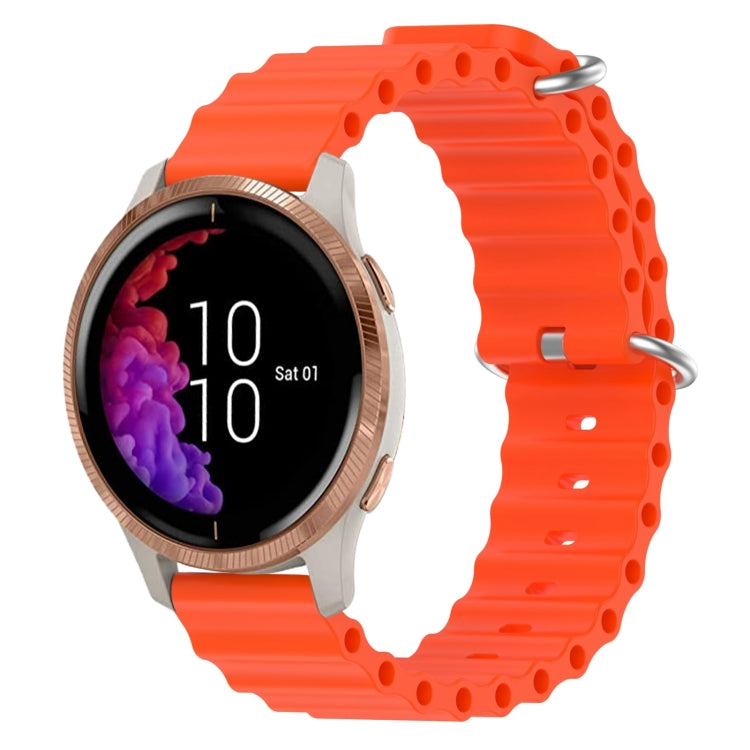 Cinturino per orologio in silicone tinta unita stile oceano da 20 mm, For Garmin Forerunner 55, For Garmin Venu
