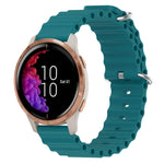 Cinturino per orologio in silicone tinta unita stile oceano da 20 mm, For Garmin Forerunner 55, For Garmin Venu