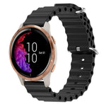 Cinturino per orologio in silicone tinta unita stile oceano da 20 mm, For Garmin Forerunner 55, For Garmin Venu