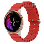 Cinturino per orologio in silicone tinta unita stile oceano da 20 mm, For Garmin Forerunner 55, For Garmin Venu