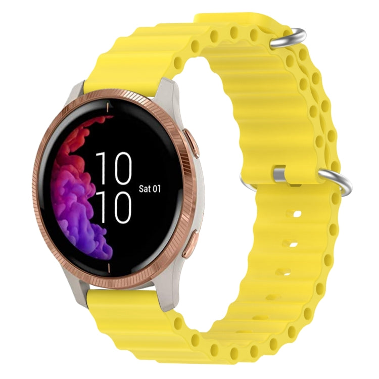 Cinturino per orologio in silicone tinta unita stile oceano da 20 mm, For Garmin Forerunner 55, For Garmin Venu