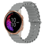 Cinturino per orologio in silicone tinta unita stile oceano da 20 mm, For Garmin Forerunner 55, For Garmin Venu