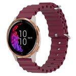 Cinturino per orologio in silicone tinta unita stile oceano da 20 mm, For Garmin Forerunner 55, For Garmin Venu