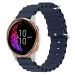 Cinturino per orologio in silicone tinta unita stile oceano da 20 mm, For Garmin Forerunner 55, For Garmin Venu