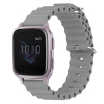 Cinturino per orologio in silicone tinta unita stile oceano da 20 mm, For Garmin Venu SQ, For Garminmove Luxe