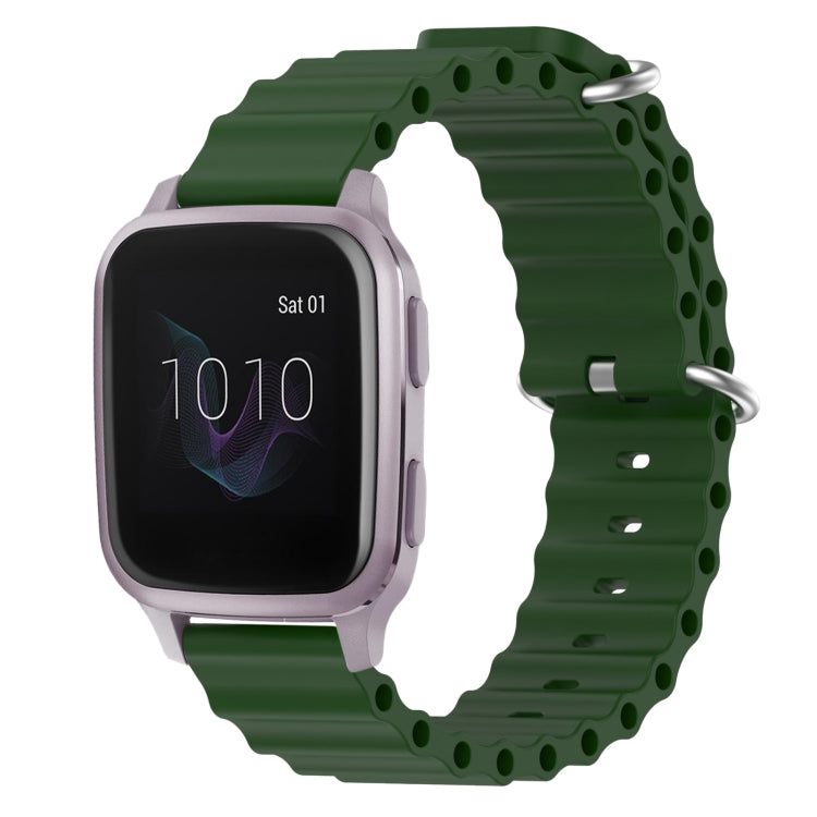 Cinturino per orologio in silicone tinta unita stile oceano da 20 mm, For Garmin Venu SQ, For Garminmove Luxe