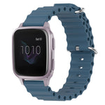 Cinturino per orologio in silicone tinta unita stile oceano da 20 mm, For Garmin Venu SQ, For Garminmove Luxe
