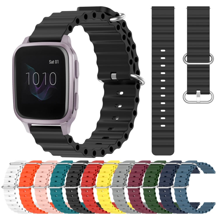 Cinturino per orologio in silicone tinta unita stile oceano da 20 mm, For Garmin Venu SQ, For Garminmove Luxe