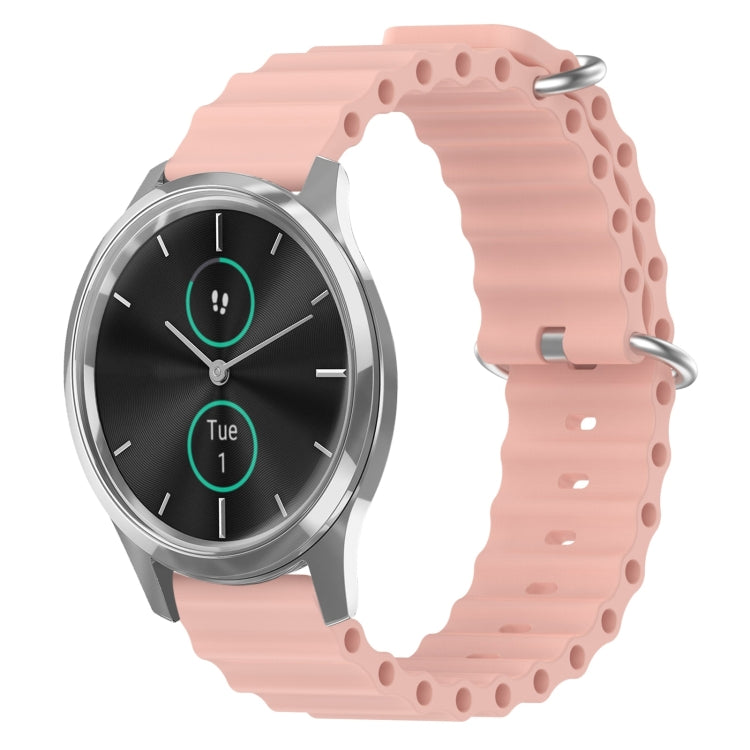 Cinturino per orologio in silicone tinta unita stile oceano da 20 mm, For Garmin Venu SQ, For Garminmove Luxe