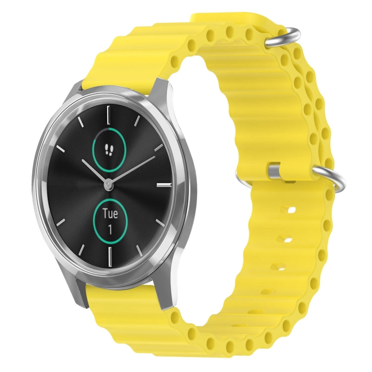 Cinturino per orologio in silicone tinta unita stile oceano da 20 mm, For Garmin Venu SQ, For Garminmove Luxe