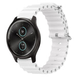 Cinturino per orologio in silicone tinta unita stile oceano da 20 mm, For Garmin Garminmove Style, For Garmin Forerunner 645 Music