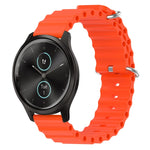 Cinturino per orologio in silicone tinta unita stile oceano da 20 mm, For Garmin Garminmove Style, For Garmin Forerunner 645 Music
