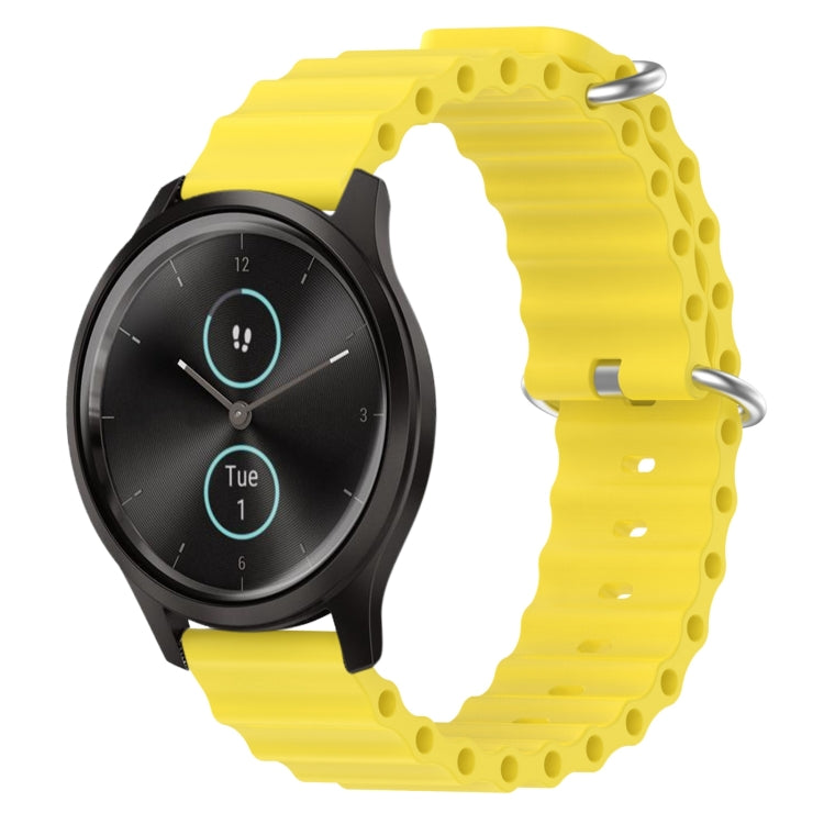 Cinturino per orologio in silicone tinta unita stile oceano da 20 mm, For Garmin Garminmove Style, For Garmin Forerunner 645 Music