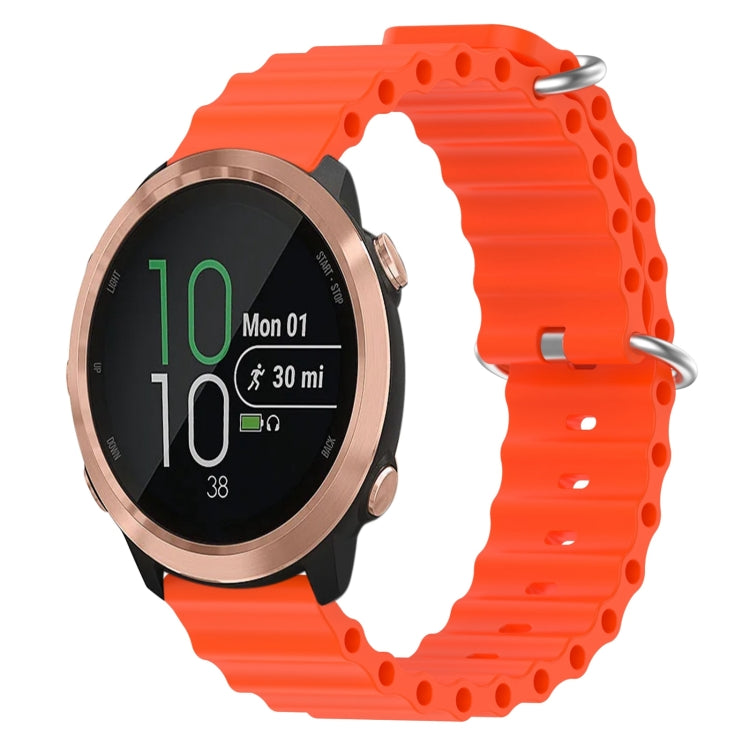 Cinturino per orologio in silicone tinta unita stile oceano da 20 mm, For Garmin Garminmove Style, For Garmin Forerunner 645 Music