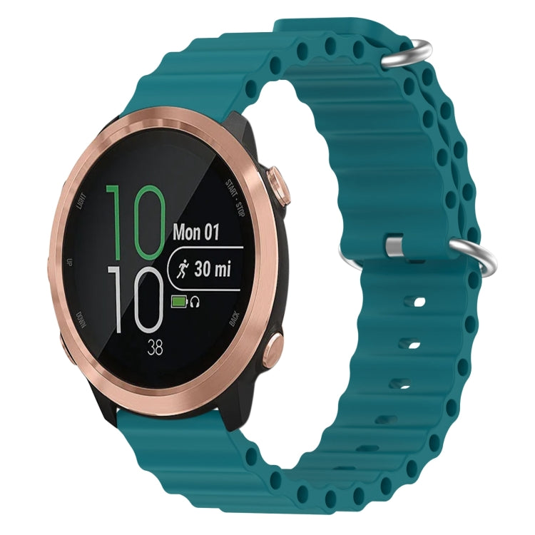 Cinturino per orologio in silicone tinta unita stile oceano da 20 mm, For Garmin Garminmove Style, For Garmin Forerunner 645 Music