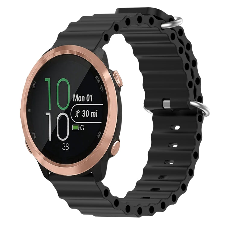 Cinturino per orologio in silicone tinta unita stile oceano da 20 mm, For Garmin Garminmove Style, For Garmin Forerunner 645 Music