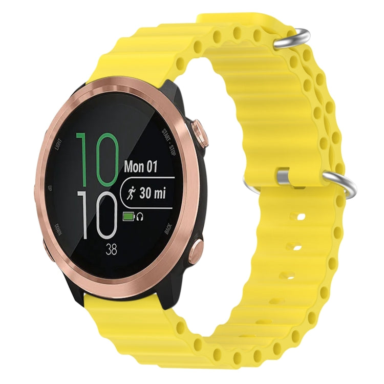 Cinturino per orologio in silicone tinta unita stile oceano da 20 mm, For Garmin Garminmove Style, For Garmin Forerunner 645 Music