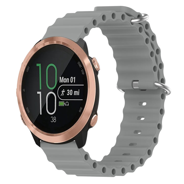 Cinturino per orologio in silicone tinta unita stile oceano da 20 mm, For Garmin Garminmove Style, For Garmin Forerunner 645 Music