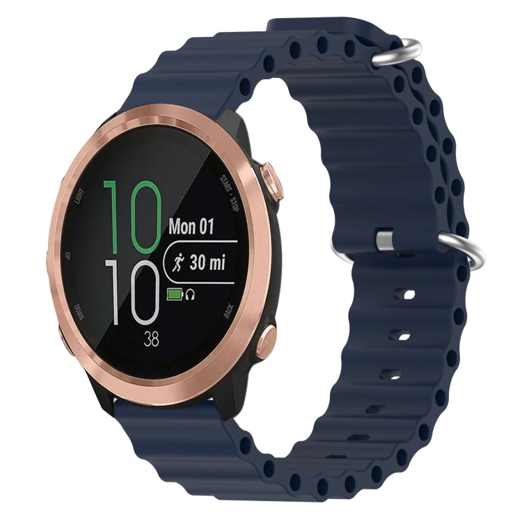 Cinturino per orologio in silicone tinta unita stile oceano da 20 mm, For Garmin Garminmove Style, For Garmin Forerunner 645 Music