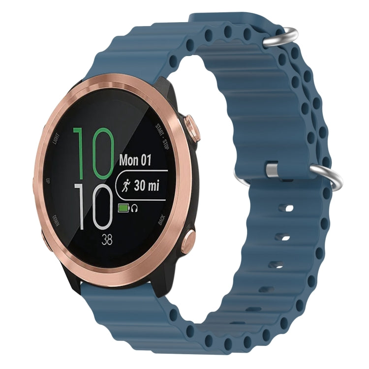 Cinturino per orologio in silicone tinta unita stile oceano da 20 mm, For Garmin Garminmove Style, For Garmin Forerunner 645 Music