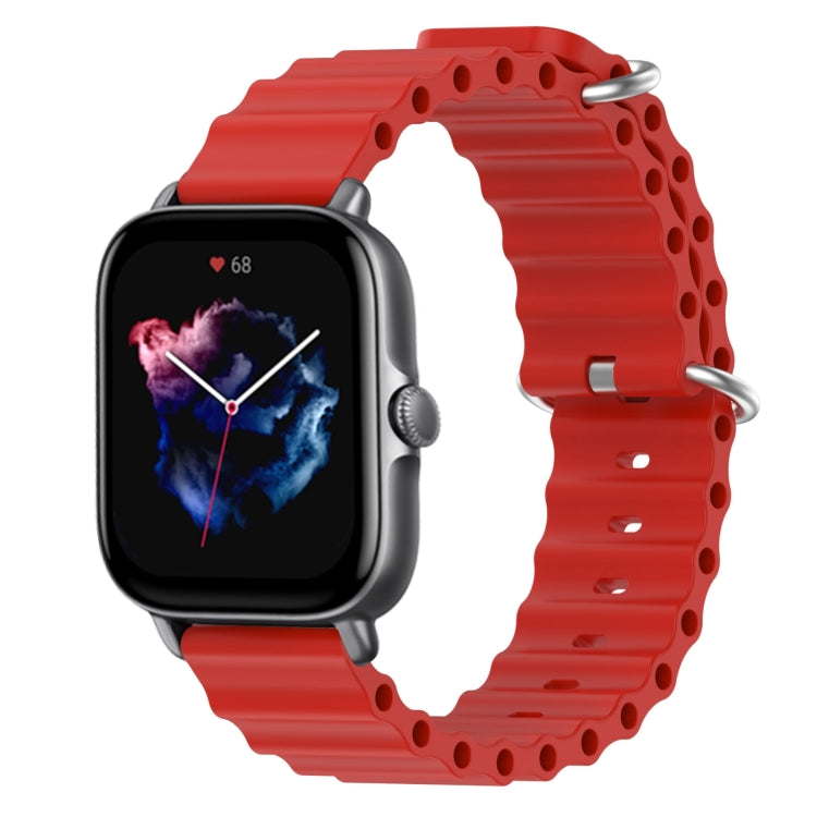 Cinturino per orologio in silicone tinta unita stile oceano da 20 mm, For Amazfit GTS 3, For Amazfit GTS 2E