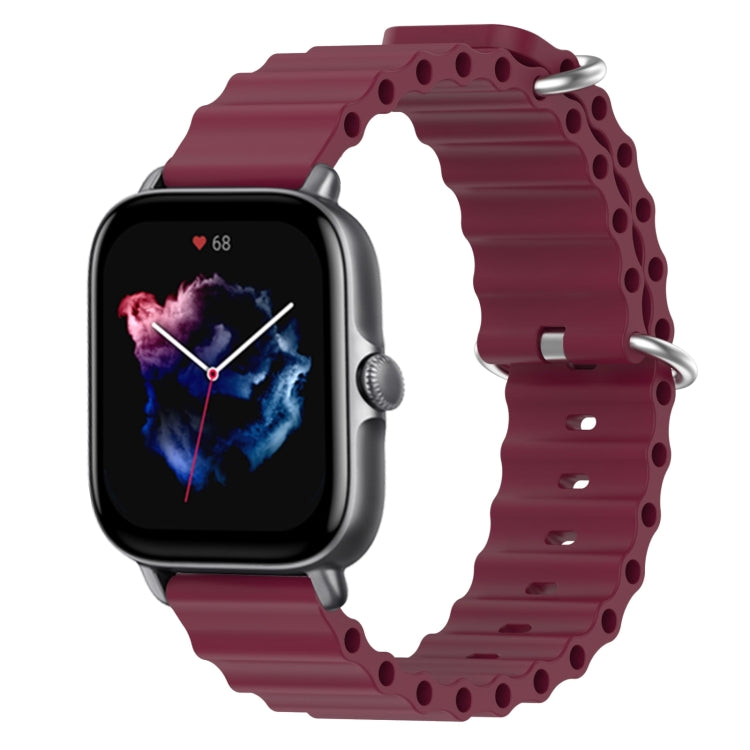 Cinturino per orologio in silicone tinta unita stile oceano da 20 mm, For Amazfit GTS 3, For Amazfit GTS 2E